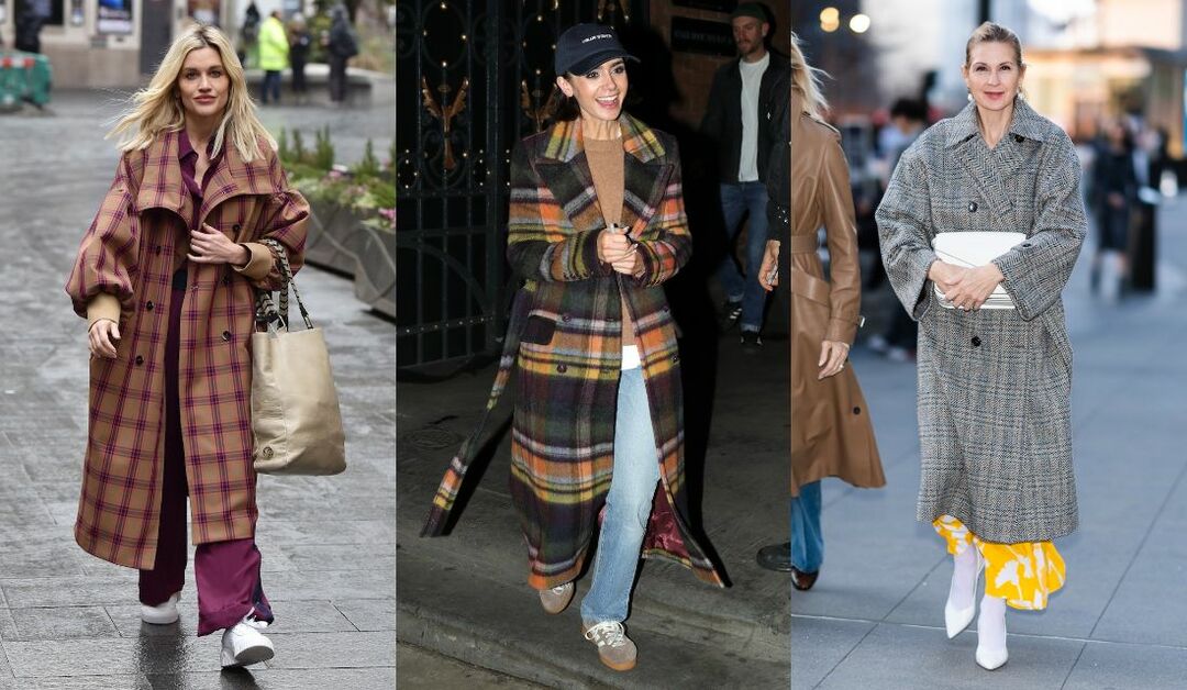 今年のコート】「チェック柄」で冬スタイルを更新！ セレブたちの