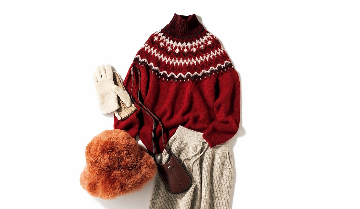 12/12 Thu｜「ロロ・ピアーナ」のノルディック柄カシミアニットなら
