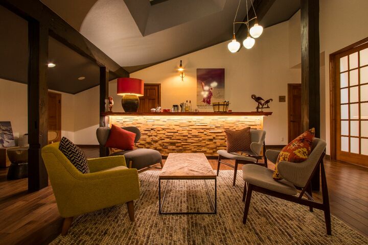 「沼尻高原ロッジ」のラウンジ