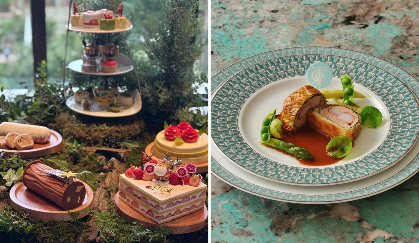 「ジャヌ東京」の2026年クリスマスケーキ&アフタヌーンティー、「Blue Box Café by Natsuko Shoji」の新コースメニュー