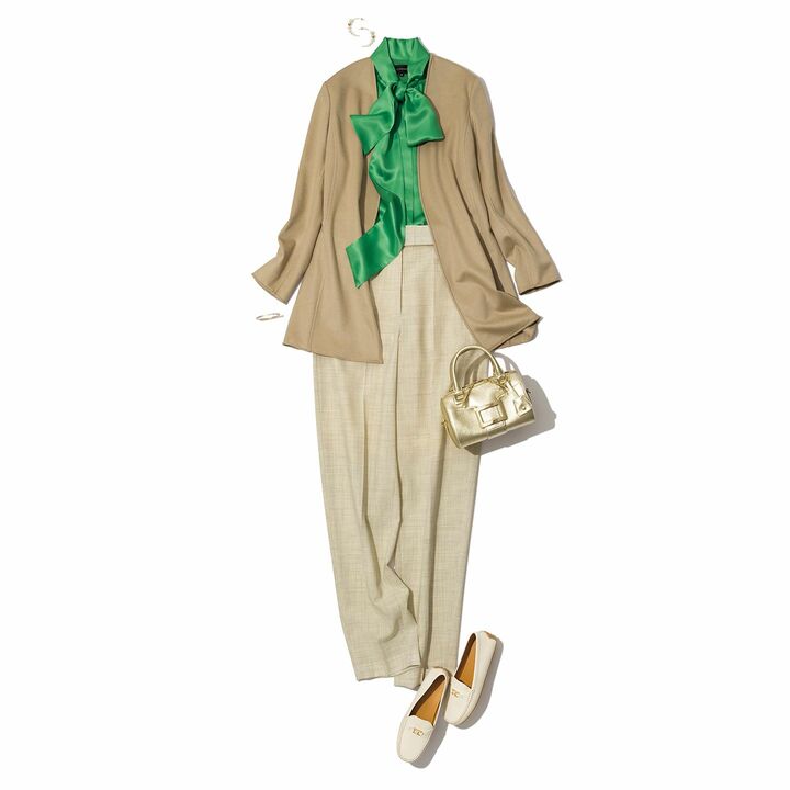 春コーデ_2,ベージュ_2