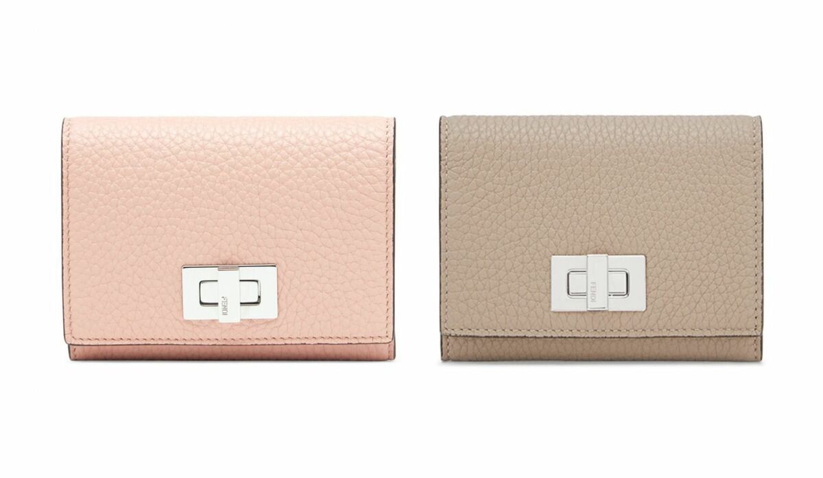 フェンディ　名刺入れ　ビジネスカードホルダー　ピーカブー　グレージュ　ベージュ 色にときめく「フェンディ」の名刺入れ｜「ピーカブー」の