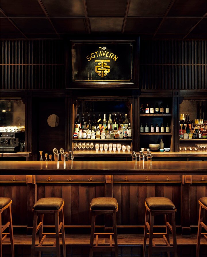 東京・丸の内のバー「The SG Tavern」の店内