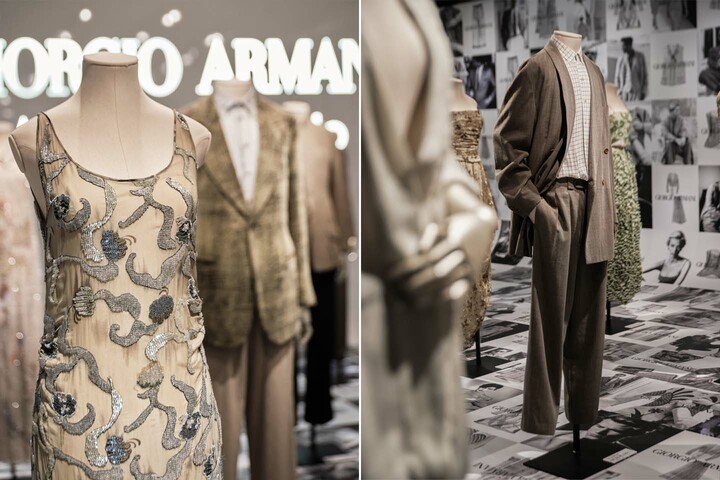 アルマーニ／銀座タワーにて開催中の展示「ARMANI/Archivio」の4階写真