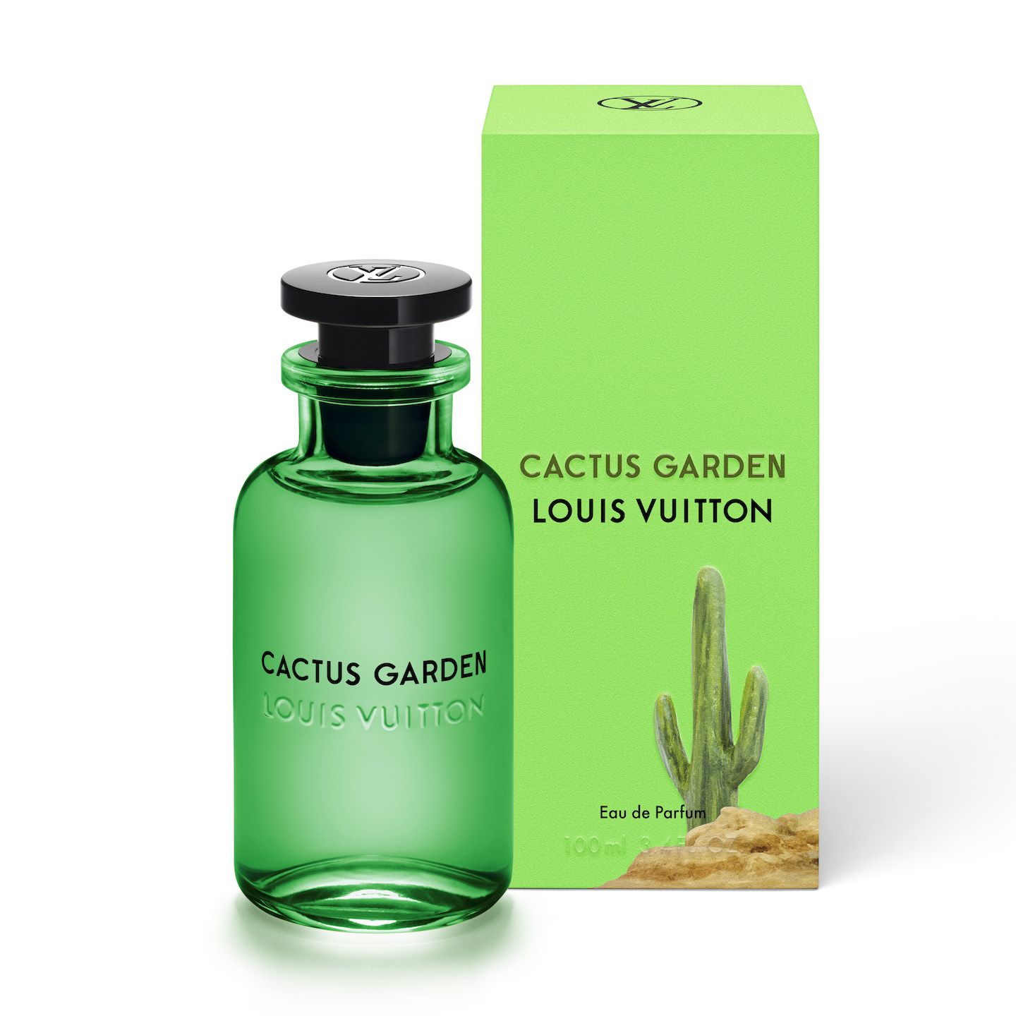 マテを主役にした、エキゾティックなパティオを想わせる香り。「Cactus Garden(カクタス ガーデン)」(マテ、ベルガモット、レモングラス)100ml ¥32,000・200ml ¥45,000(税抜)Photo by © Louis Vuitton Alex Israel