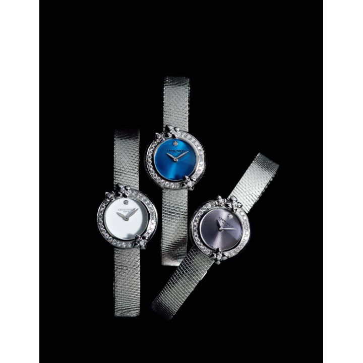 時計『「オルタンシア」 コレクションエデンウォッチ』［ケース：ステンレススチール・ケース径：21.5㎜・ブレスレット：ステンレススチール ※カラーのリザードストラップは付属しません・クオーツ］（ショーメ）