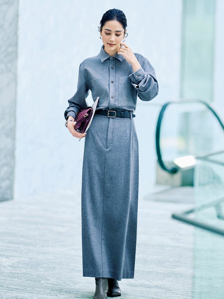 セアンのウエアを着用したモデルのAtsukoさん