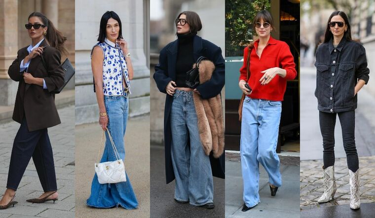 デニムシルエットコーデ