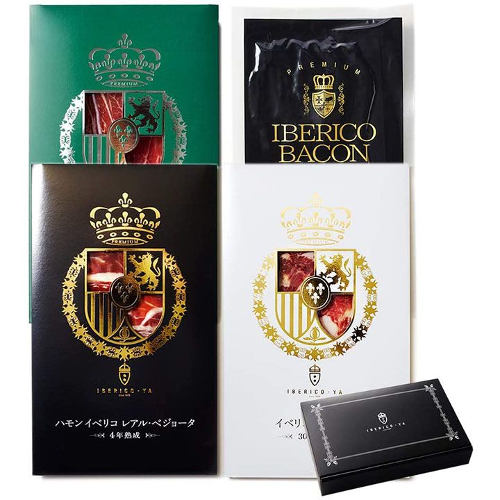 「父の日 ギフト 生ハム イベリコ豚 高級 食べ比べ 50g×4 コンプリートセット」(IBERICO-YA)