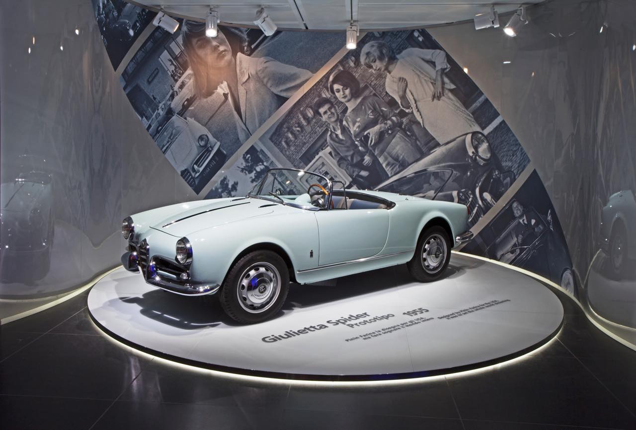 1955年の「ジュリエッタスパイダー」のプロトタイプ。