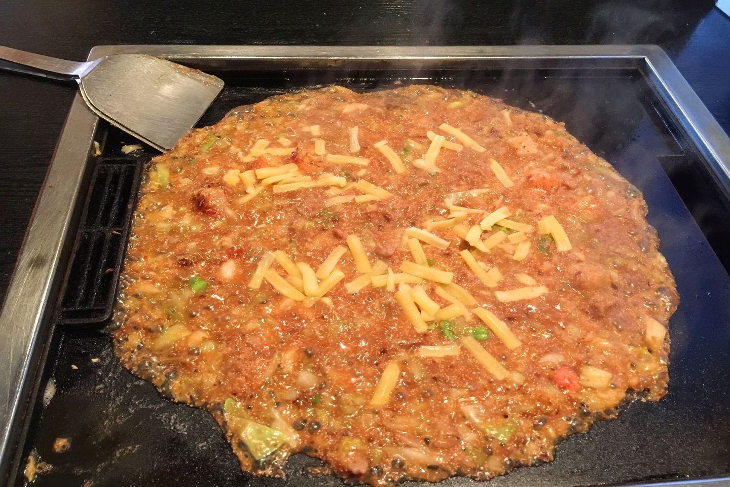 チーズは最後に乗せる