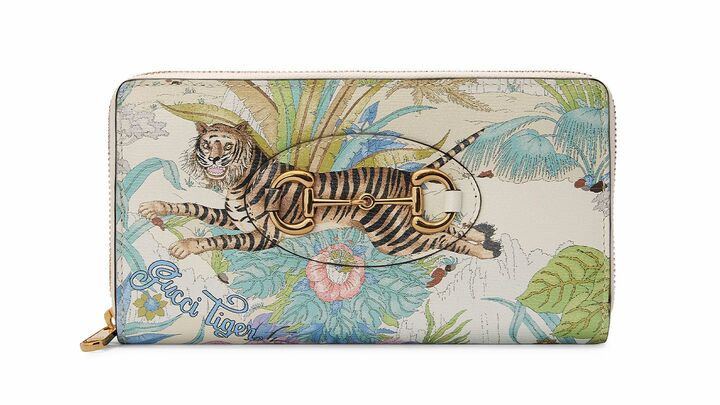 ［グッチ ホースビット 1955］GUCCI TIGER ジップウォレット