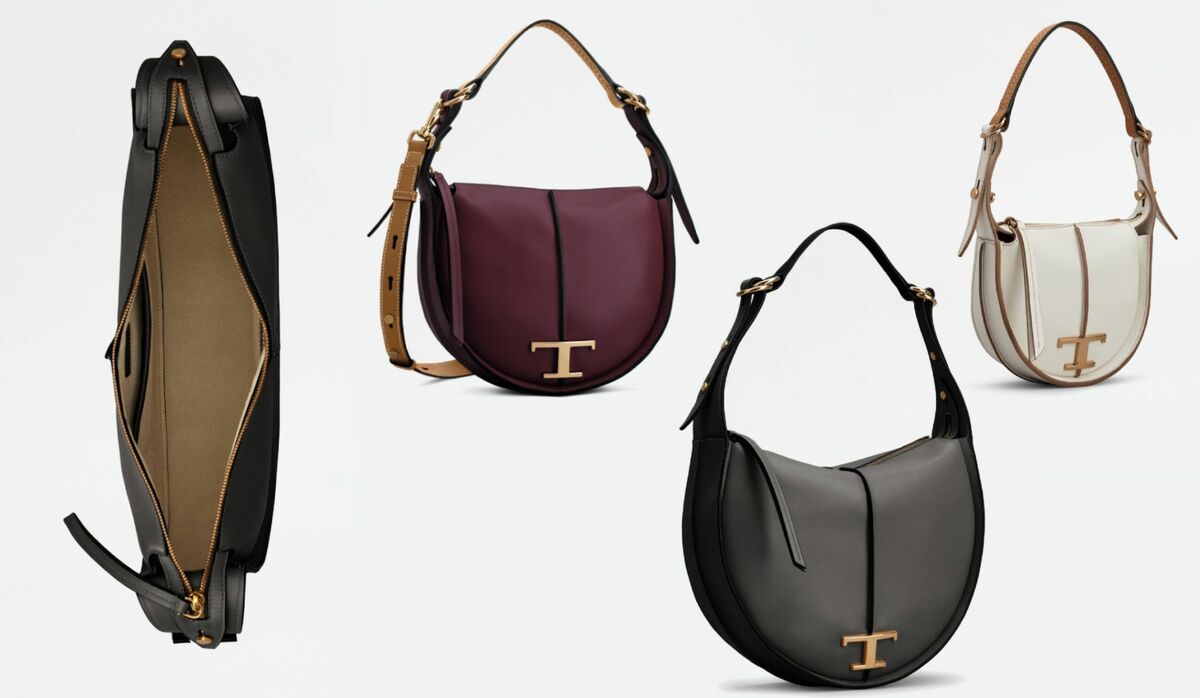 トッズの個性が光る！人気バッグ「T タイムレス」にハーフムーンの