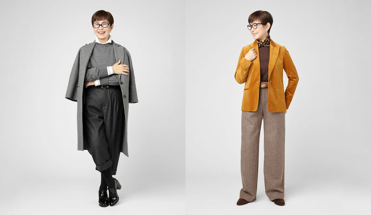 No.D49】 ポロゴルフ茶ワントーンアメカジ春秋冬コーデ