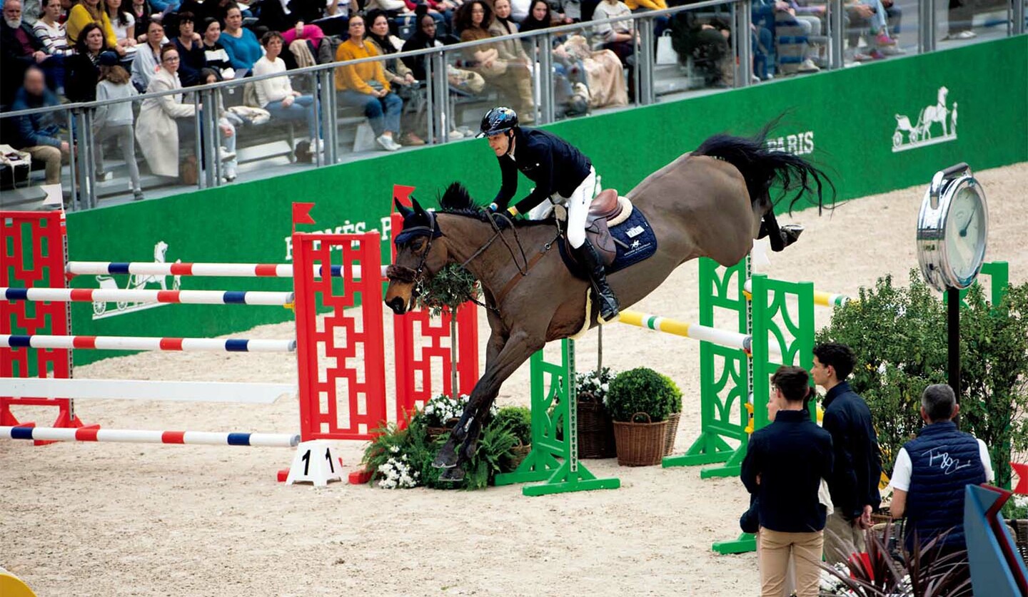エルメスが主催する国際馬術競技大会「Saut Hermès」大会の様子