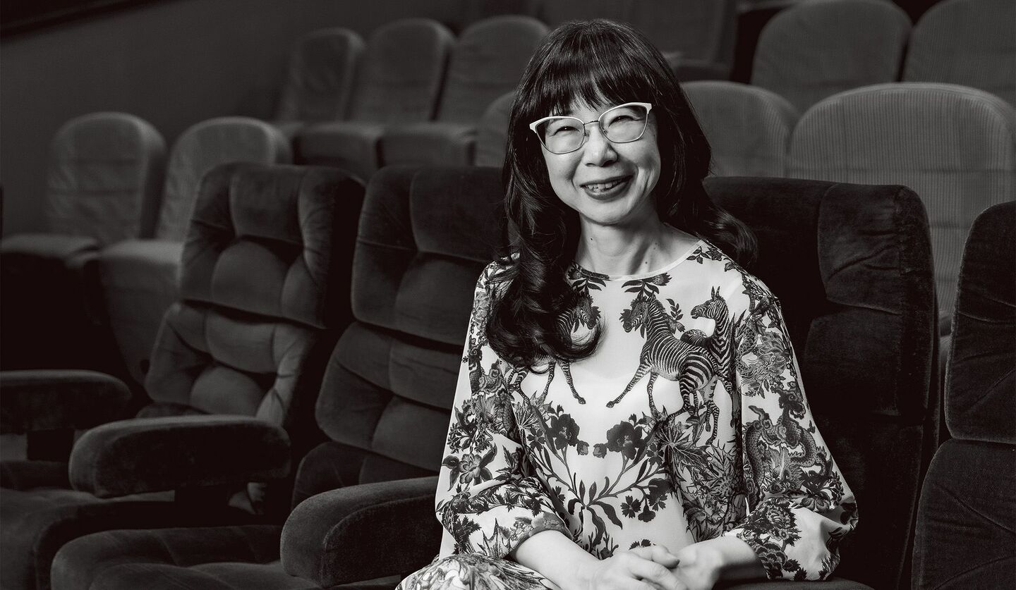 神保町にあるミニシアター「シネマリス」支配人の稲田良子さんの画像