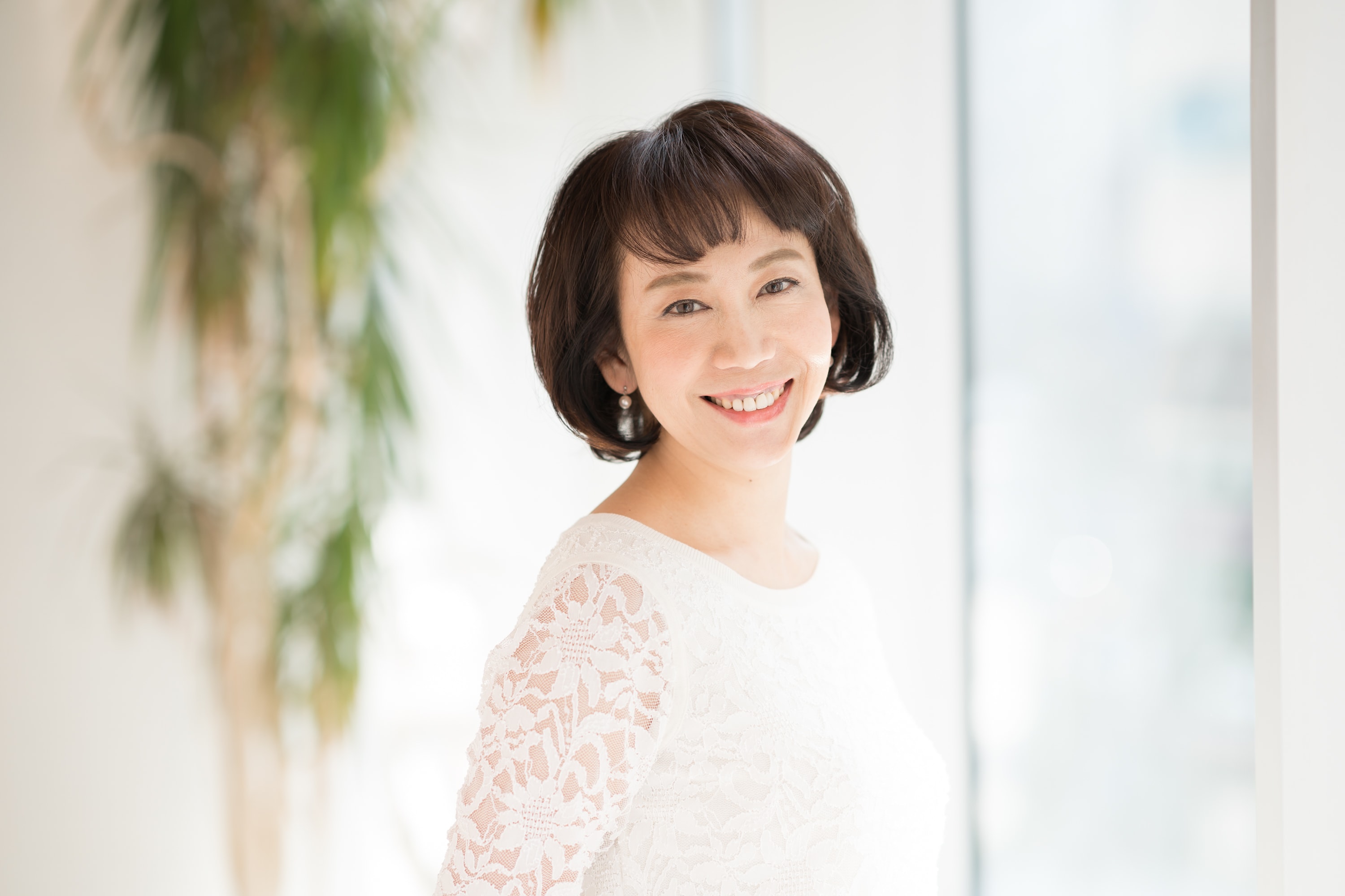■全体のシルエットが菱形になるようにトップにボリュームをつくる