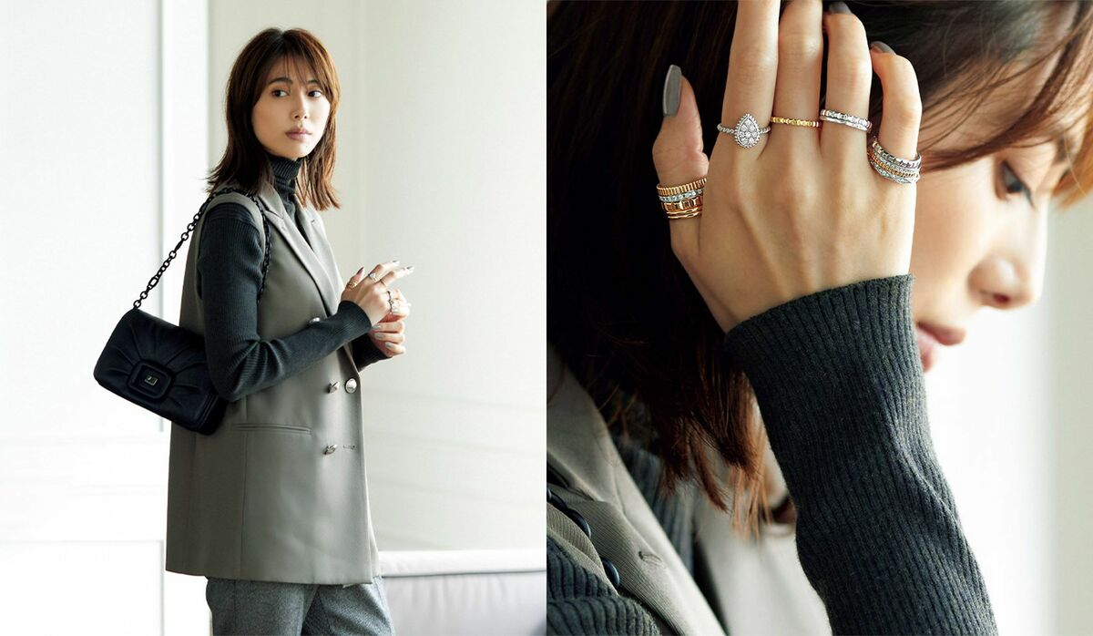 大胆に「ブシュロン」リングをすべての指に重ねづけして【新たな楽しみ