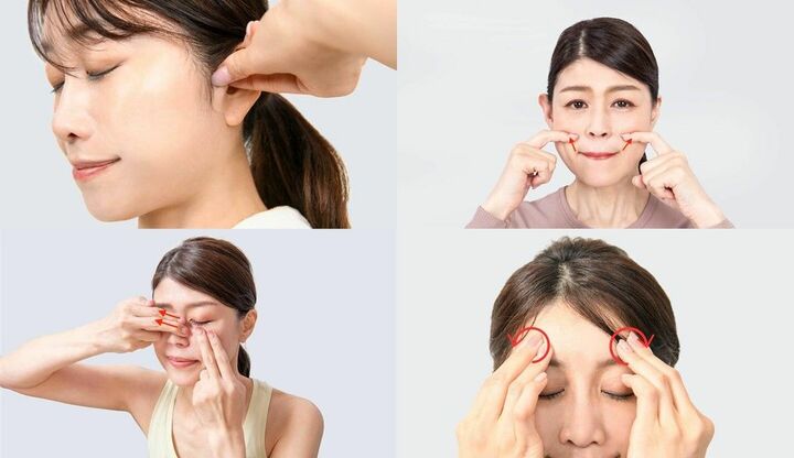 表情筋を鍛えている女性