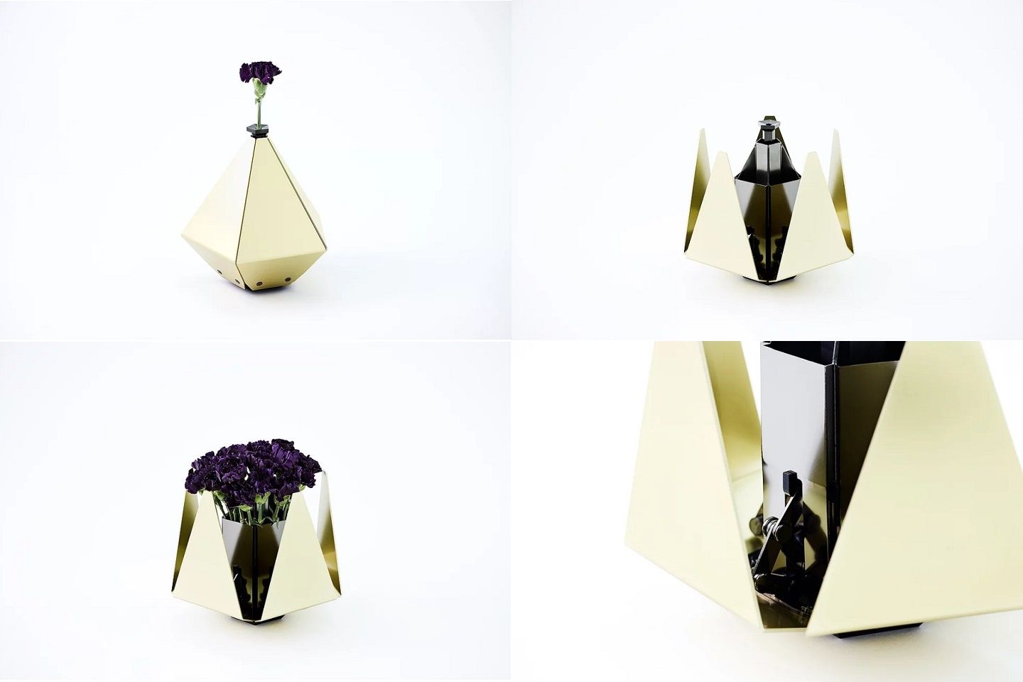 BLOOM(€4,900)サイズ: W185×D177×H203mm 素材: ステンレス ・ アルミニウム 仕上げ: アルマイト・ メッキ 加工技術: 精密板金加工 ・ 機械加工 ・ トルクヒンシ デザイン: イド ※オーダーから60日後に発送 〔出典元:YOKOHAMA MAKERS VILLAGE〕