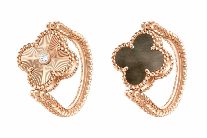 「ヴァン クリーフ＆アーペル」の『ヴィンテージ アルハンブラ』リバーシブルリング