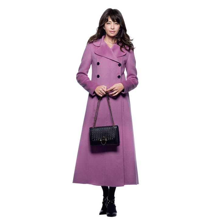 ロングコート×ワンピース