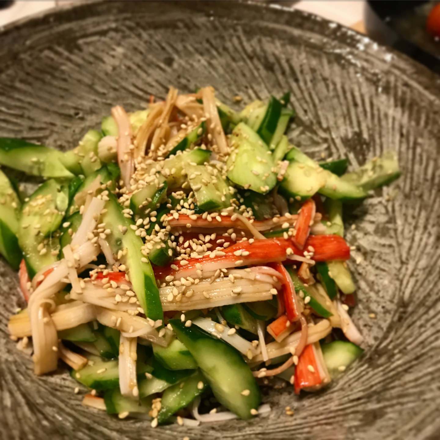 きゅうりとかにかまの中華サラダ