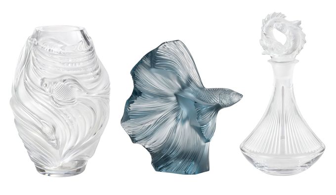 新品LALIQUEラリックバカラクリシスクリュセイスカーマスコットガラス