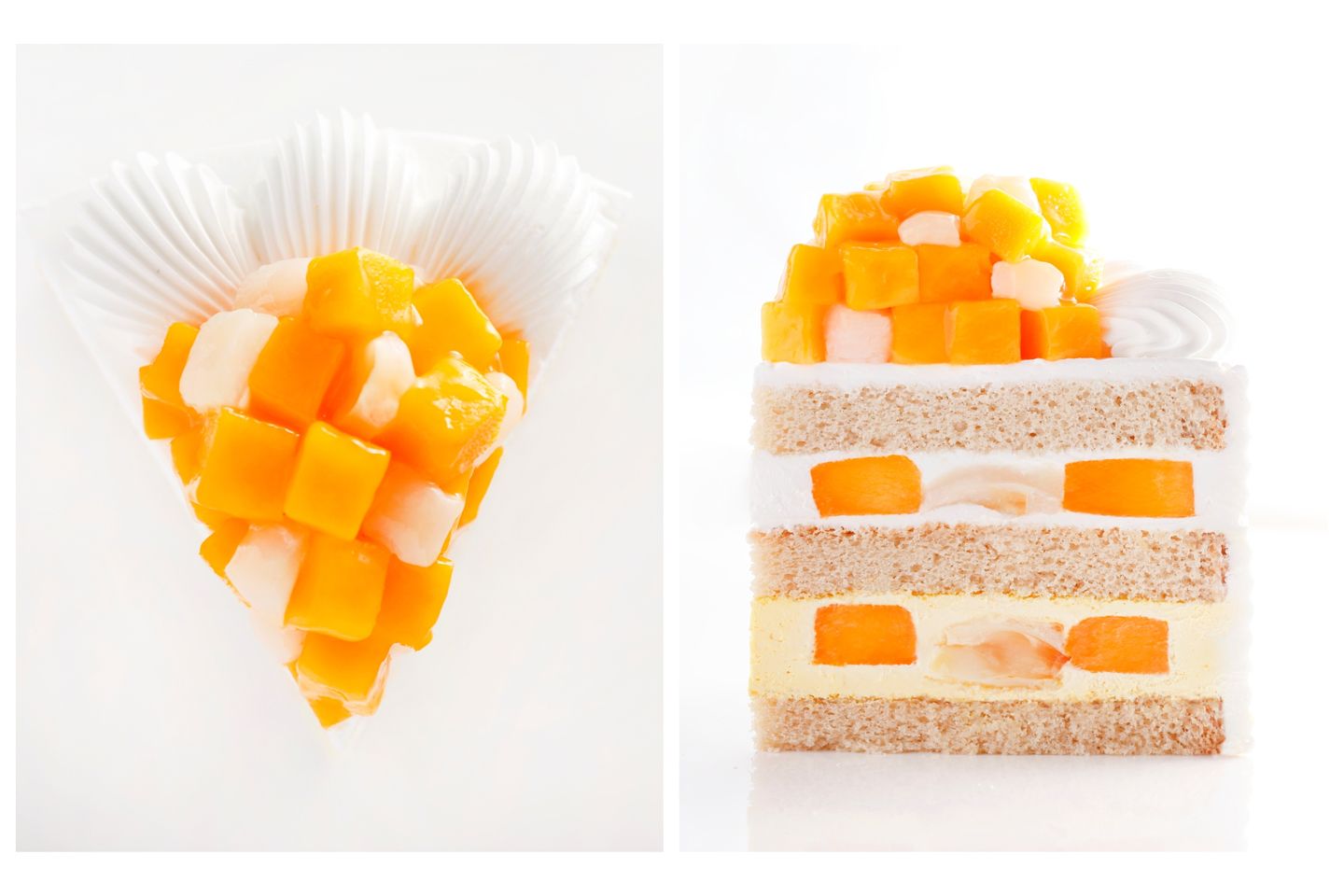 宝石のようにか輝く断片まで美しいケーキ