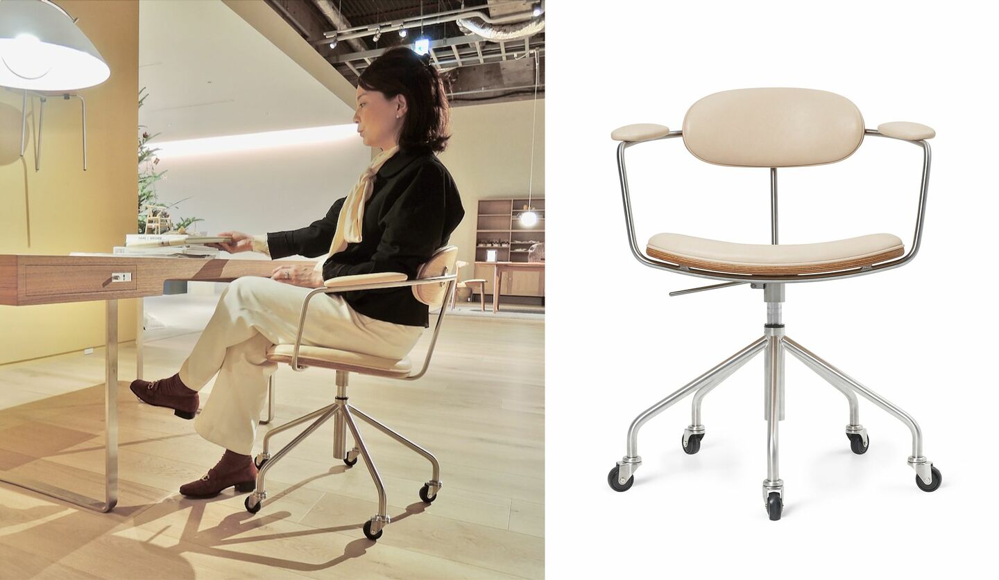 ハンス J. ウェグナーのオリジナルデザインを「カール・ハンセン&サン」が復刻した、『CH621 スウィベルチェア』