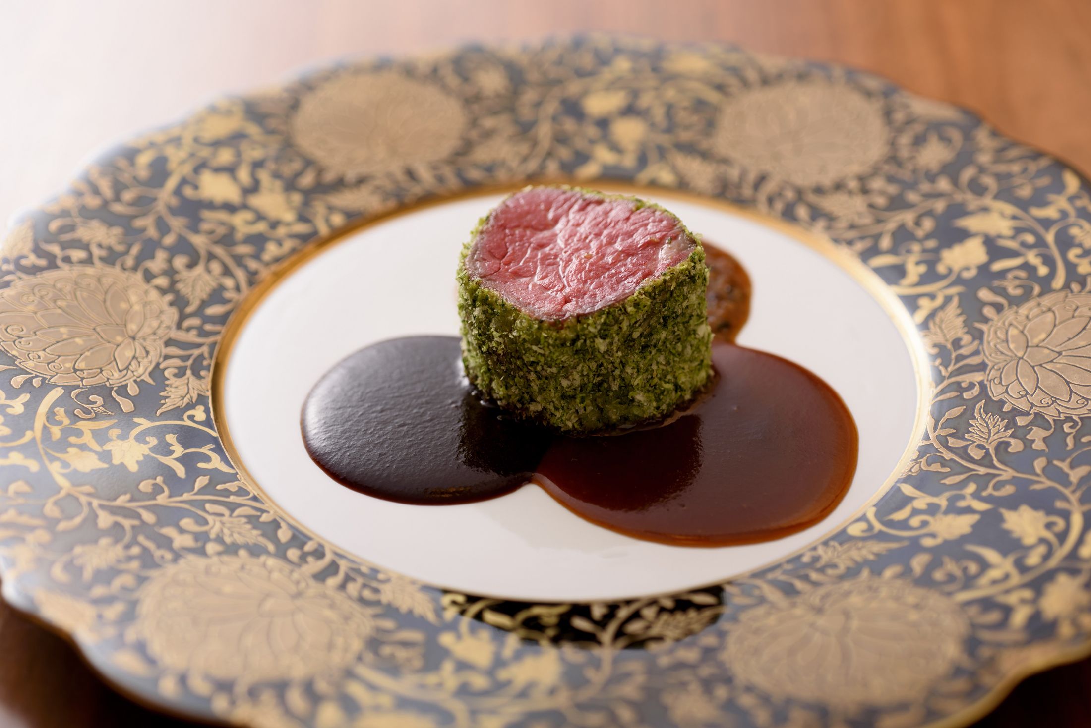 ふふ日光のディナーのメインで出される栃木和牛のロースト