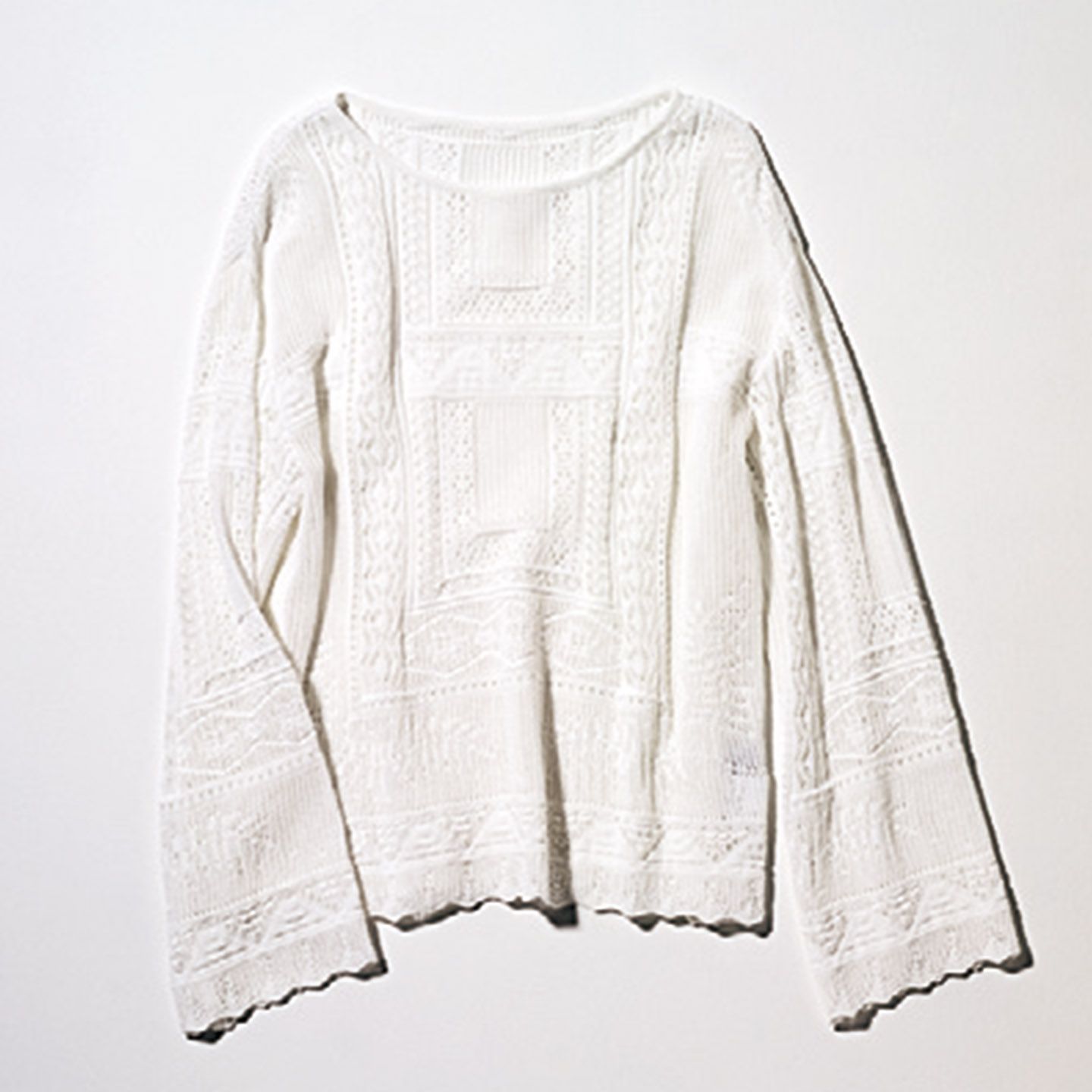 たとえばこんな感じ。ニット¥26,000(MOGA)
