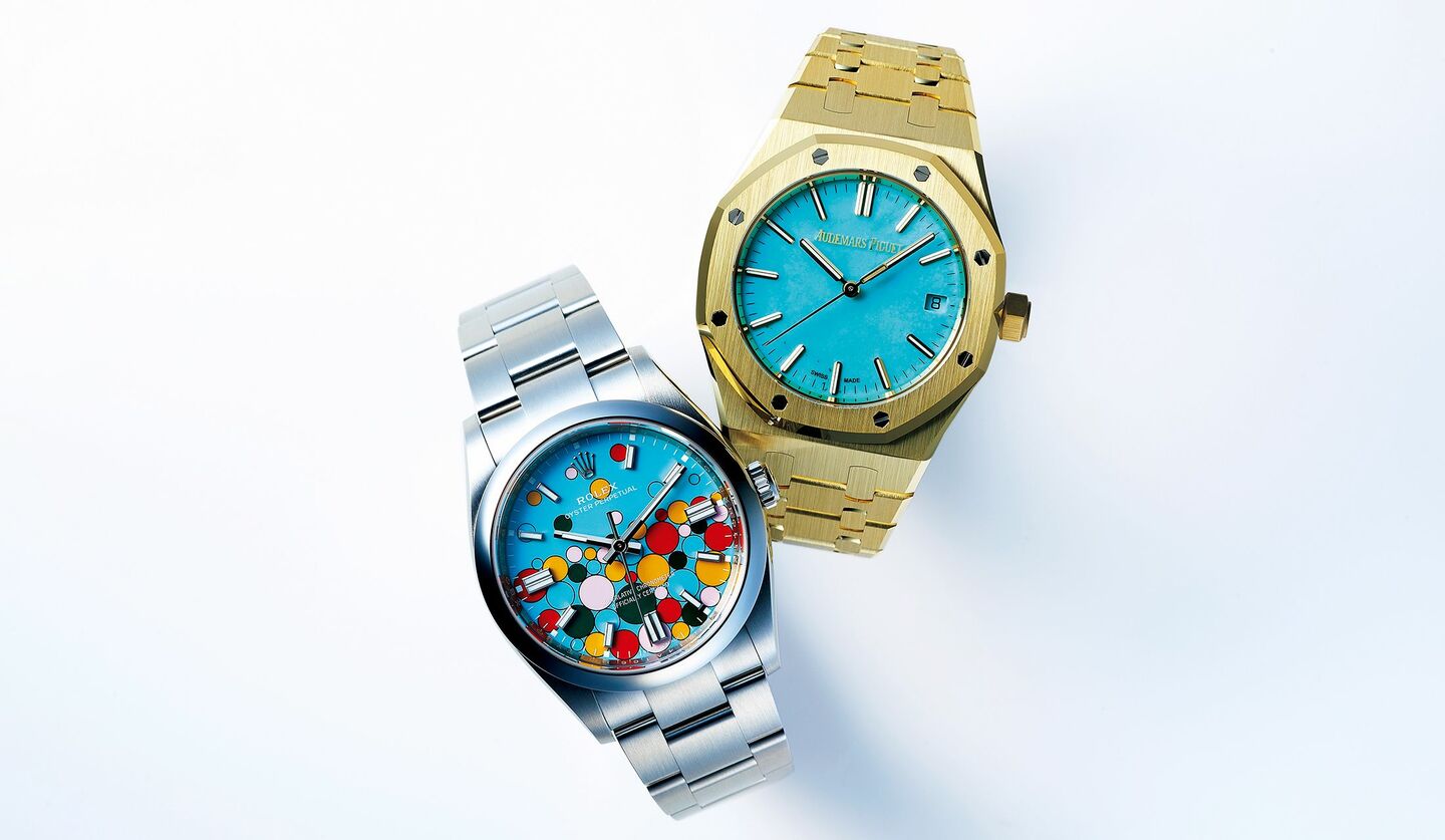 オーデマ ピゲの時計『ロイヤル オーク オートマティック』、ロレックスの時計『オイスター パーペチュアル 36』