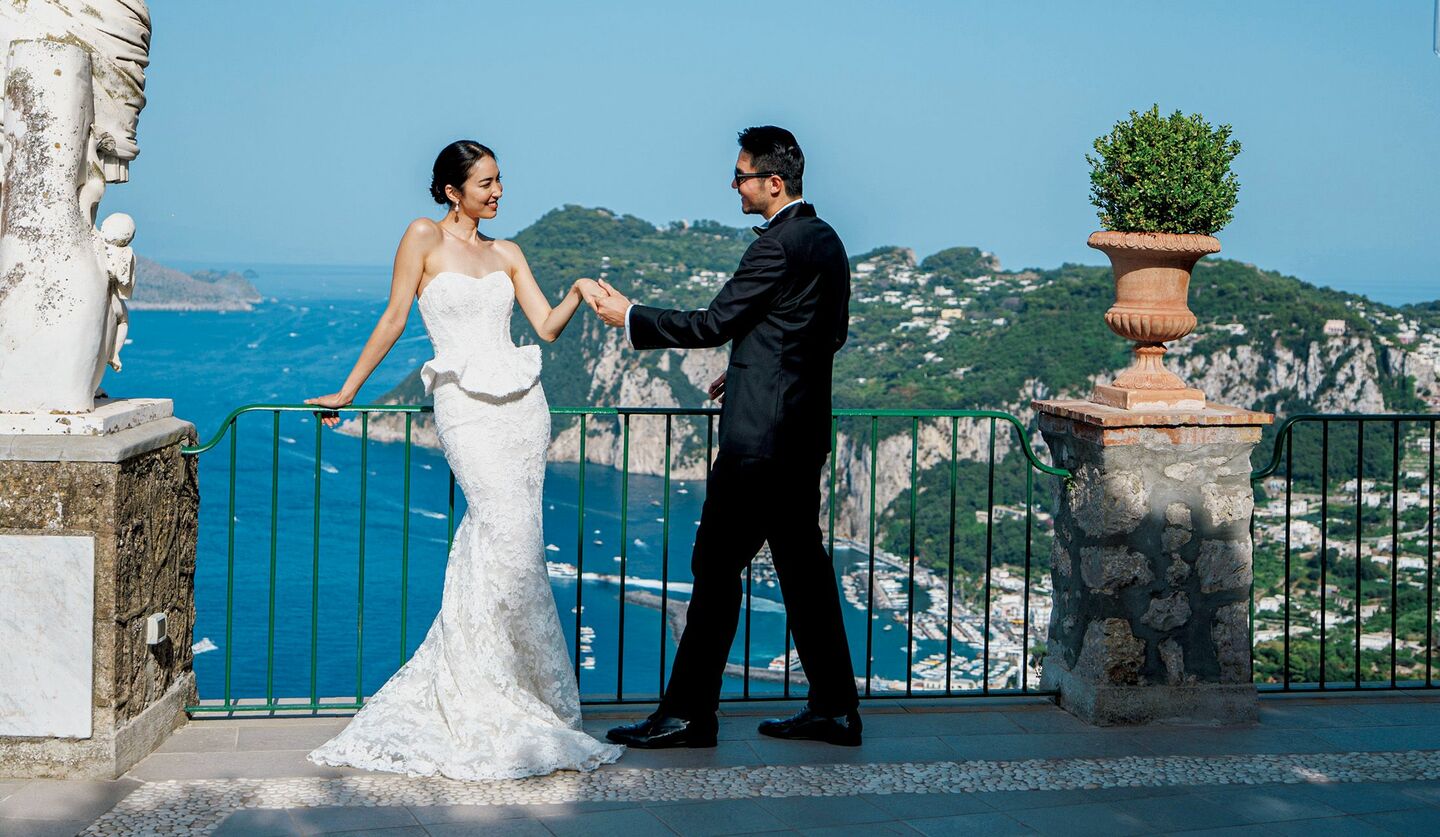 『Precious』専属モデル、立野リカさんのイタリア・カプリ島でのウエディング