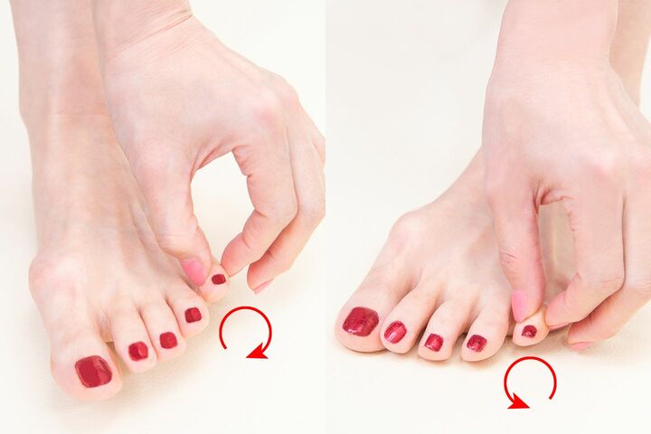 小指への刺激は歩行が安定するので、腰痛予防や転倒予防にもなります。