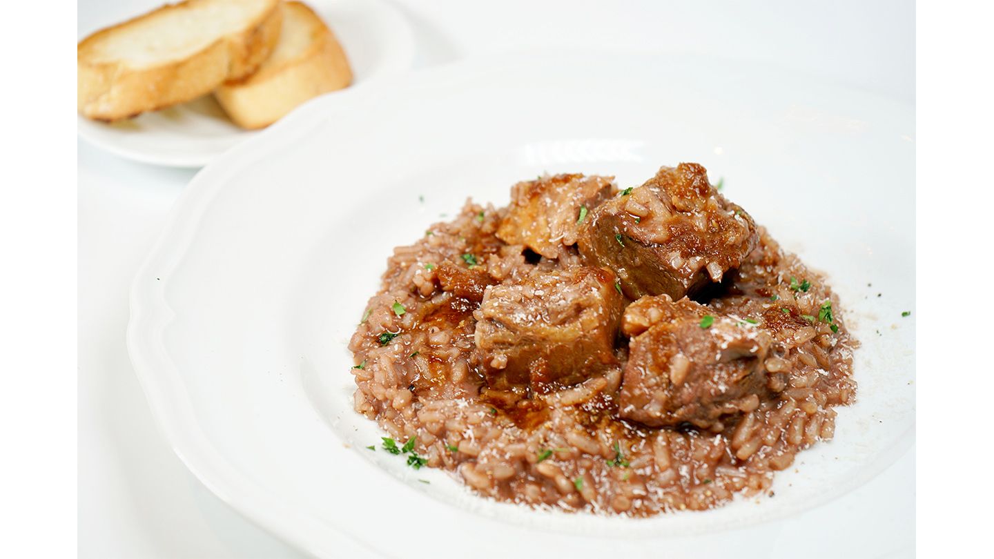 Bicerinの「牛肉とろける赤ワインのリゾット」