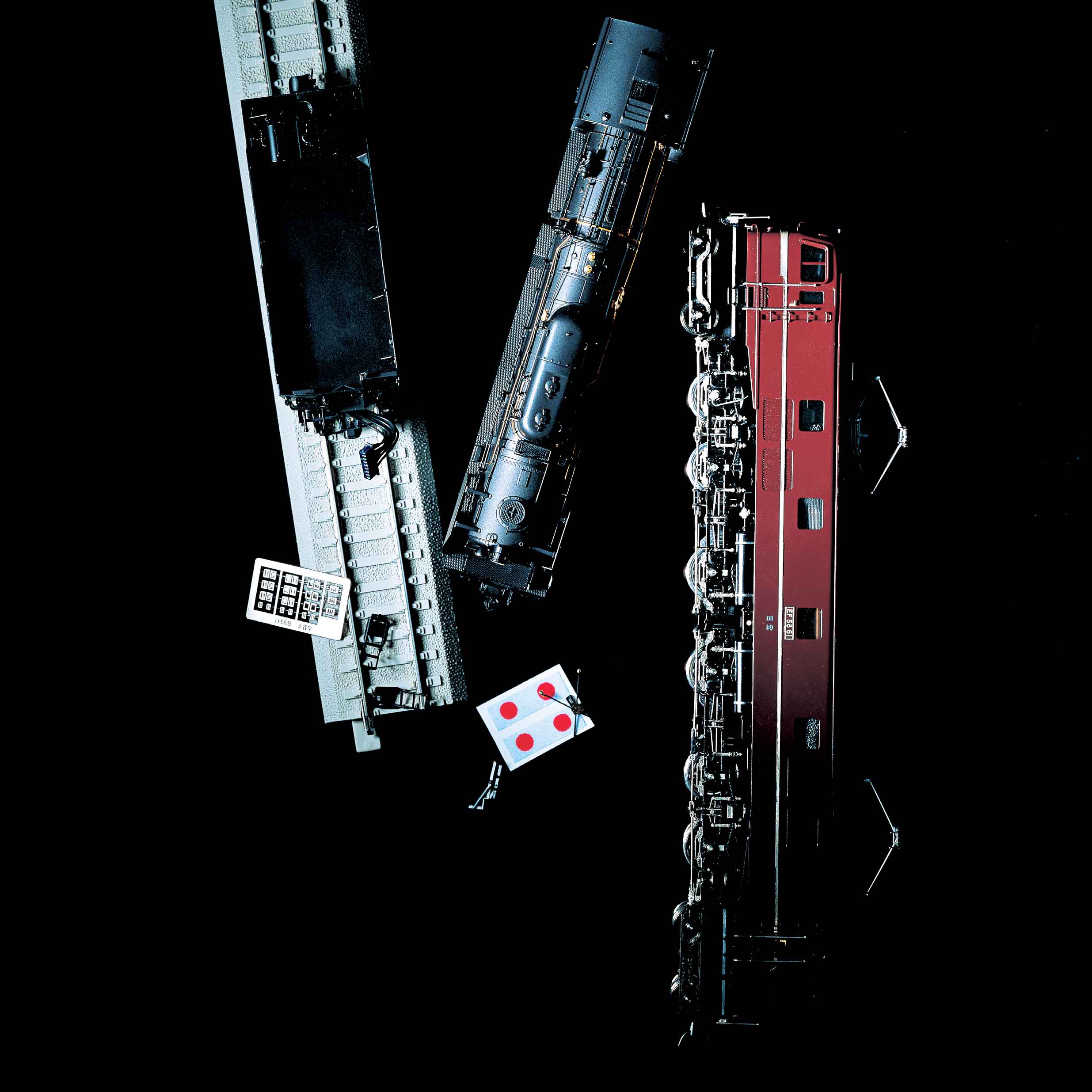 左/線路25cm〈別売り〉¥400・中/¥405,000・右/¥290,000(天賞堂) ※共に1/80 16.5mmージ