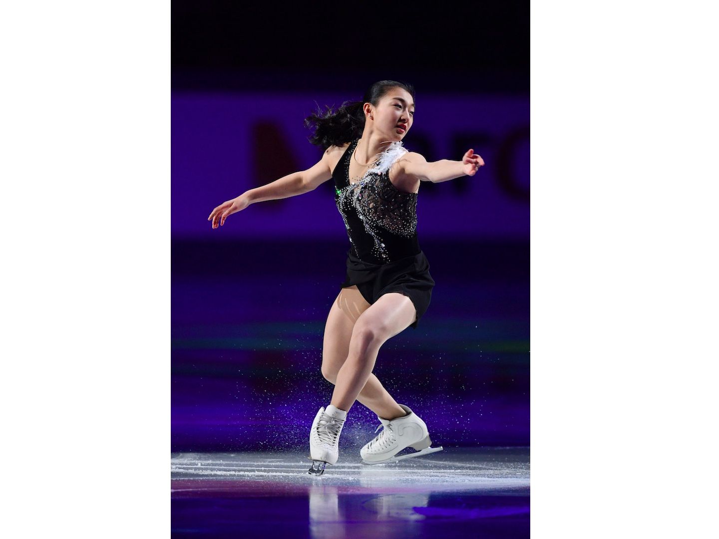 演技中の坂本花織選手