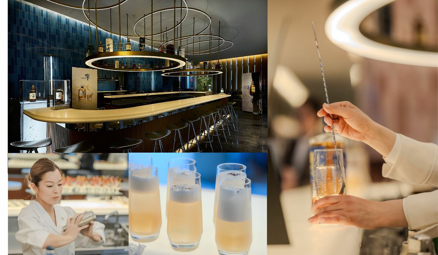 ラグジュアリーホテル「W大阪」に登場したプールサイドテラスバー「JAPANESE HIGHBALL STAND @WET BAR」の店内画像