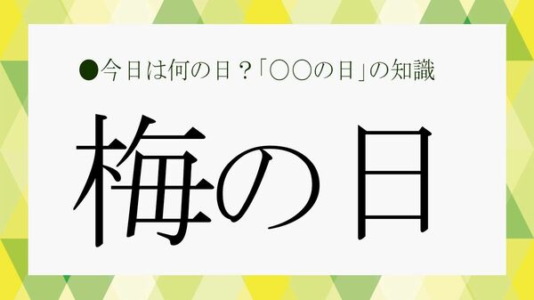 6月6日は「梅の日」｜紀州梅の会が伝える、梅のある暮らしと日本の食文化【大人の語彙力強化塾】