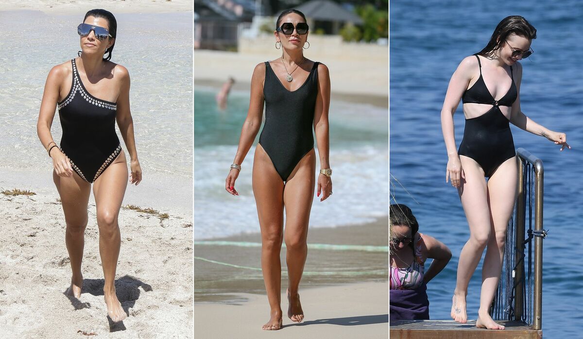 黒のワンピース水着」で美スタイルに！海辺のシンプルビューティ3選