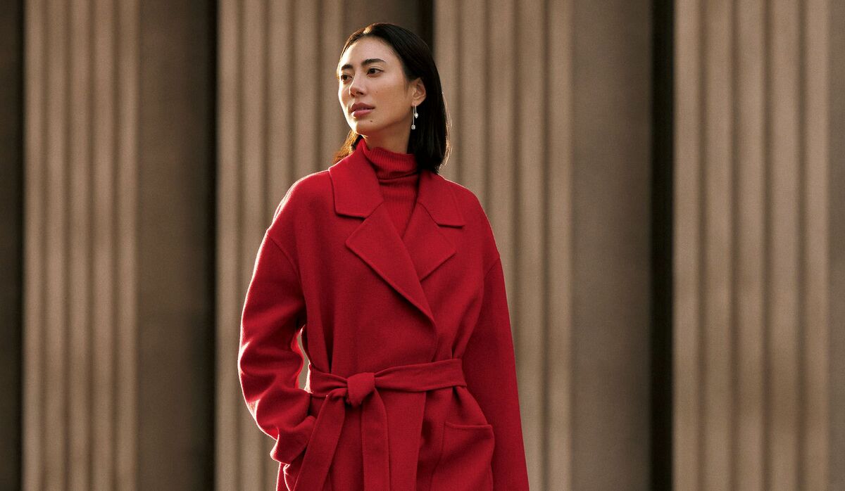 1/31 Sat｜遠目でも映える「ファビアナ フィリッピ」の赤コートで