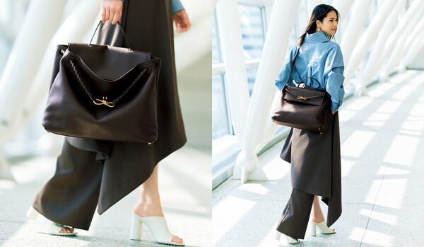「BOTTEGA VENETA」編み込みストラップのアクセントが魅力的なバッグ『チャオ チャオ』にフィーチャー！