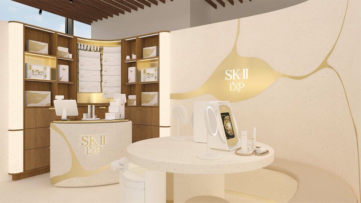 「SK-II」による麻布台ヒルズカフェでのポップアップイベント内観イメージ