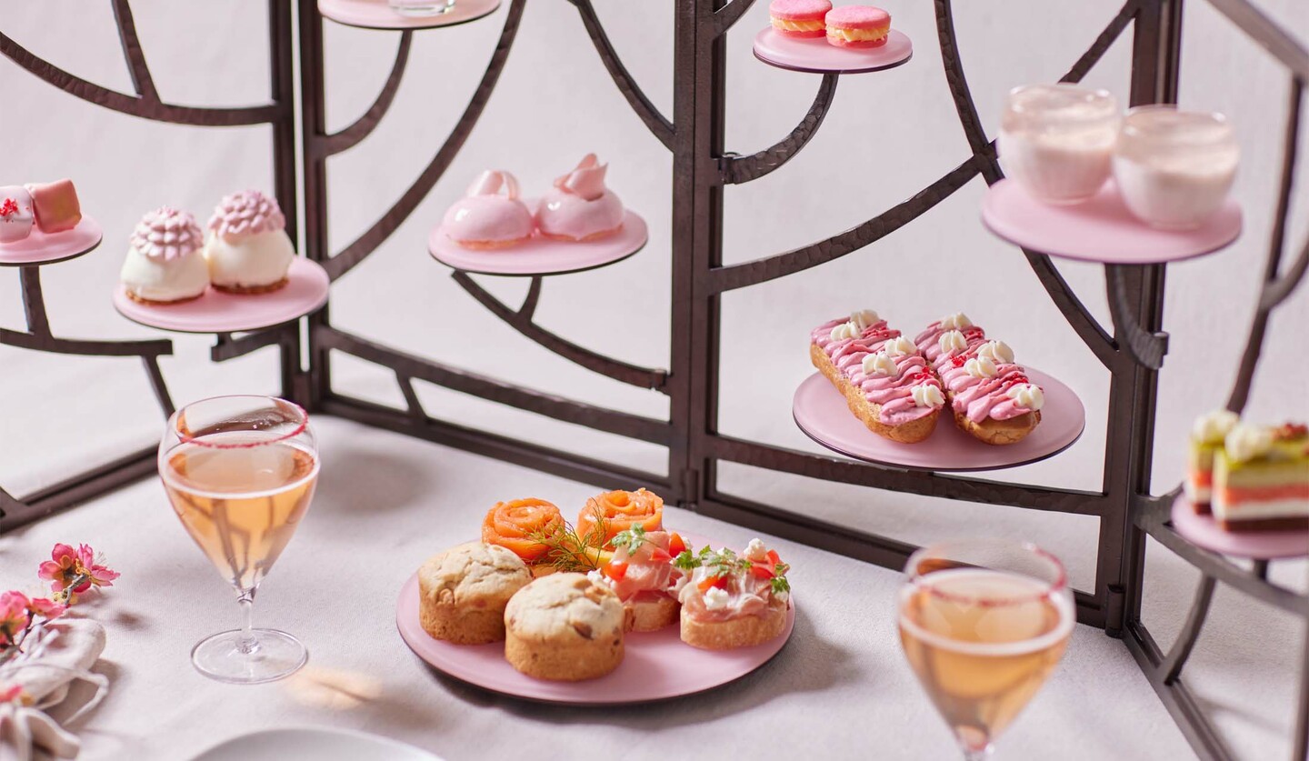 リゾナーレ熱海で提供される「梅ひらくアフタヌーンティー」