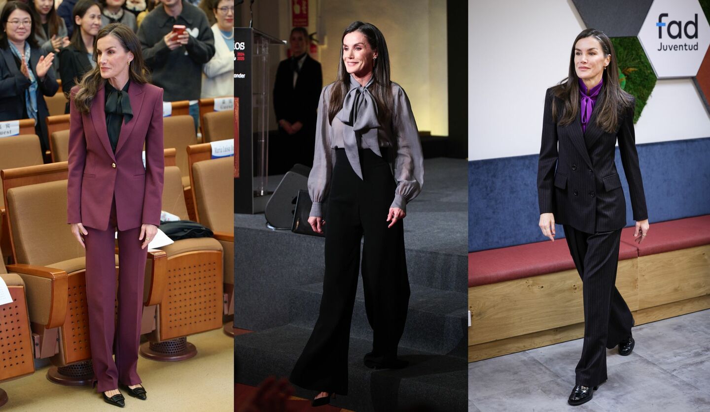 スペイン「レティシア王妃」の最愛アイテム！ボウタイブラウスの装い3