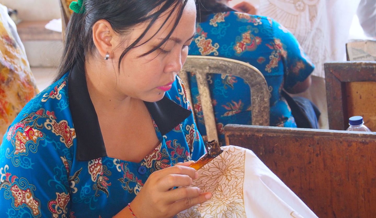 インドネシア・バリ旅行で訪れるべき「バティック染め」工房の写真