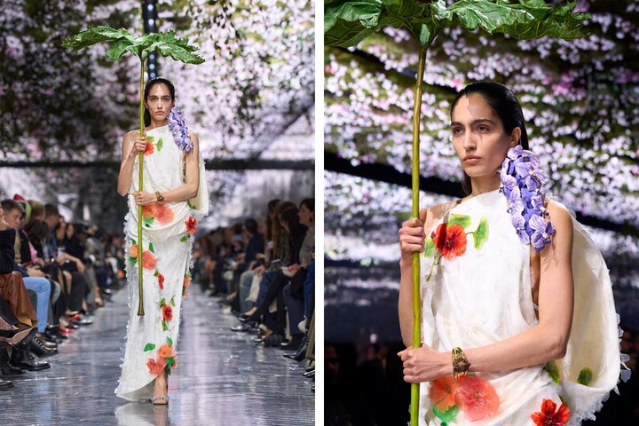 ディオールの「2026年春夏 オートクチュール コレクション」ルック
