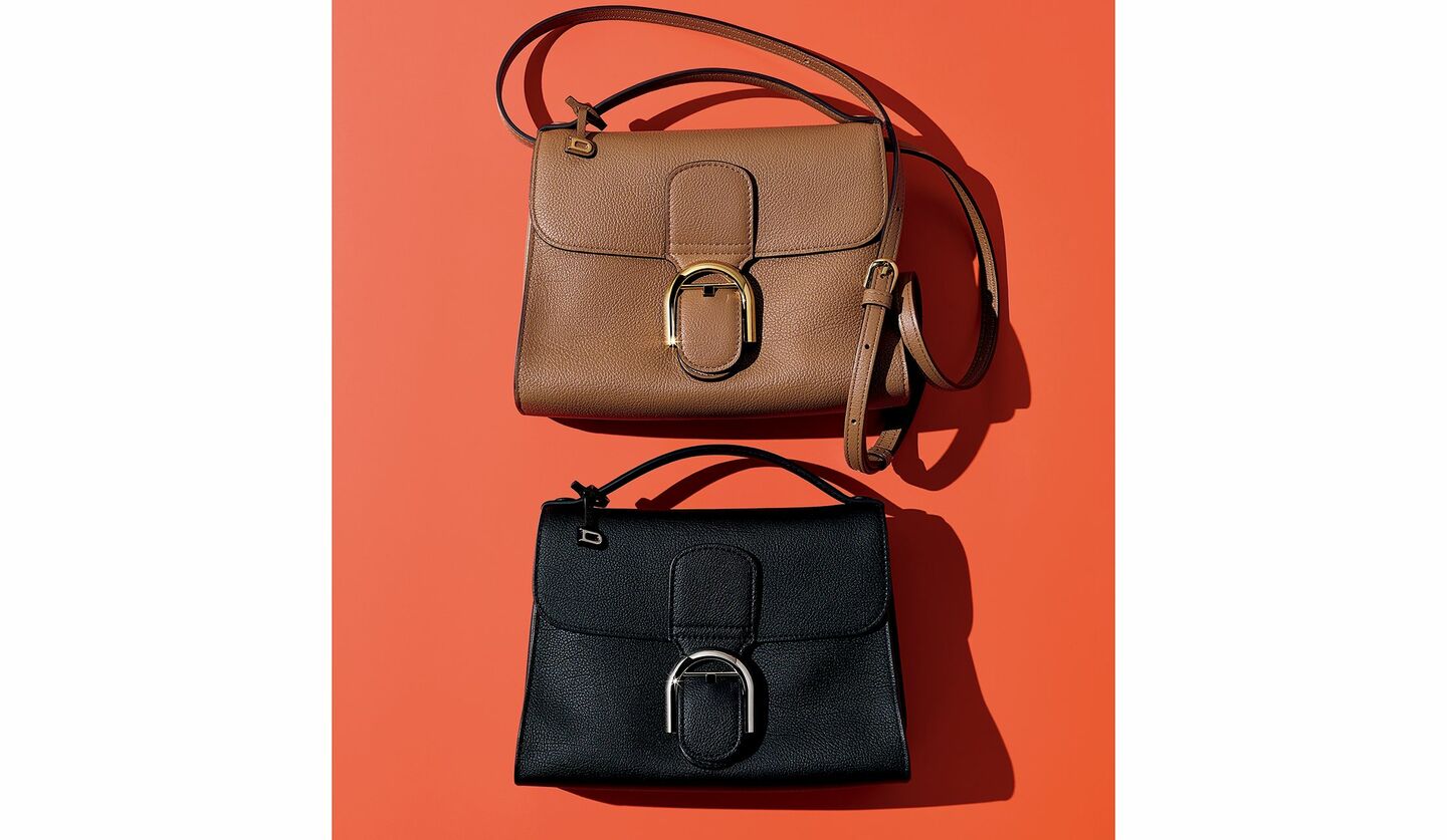 デルヴォーのハンドルバッグ『ブリヨン テンポ S』の色違いで2点