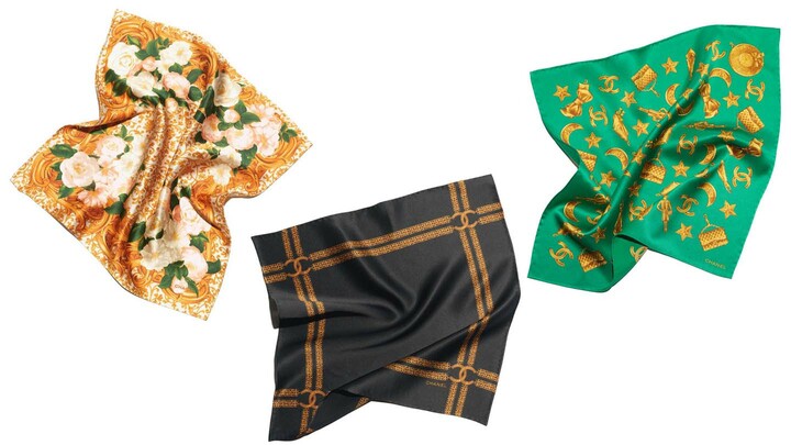 シャネルのスカーフ3種